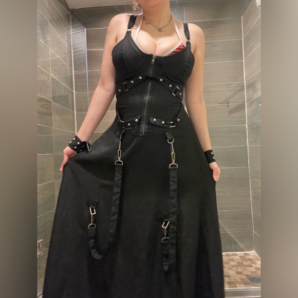 Lip Service Black Bondage Dress - Picture 6 of 11